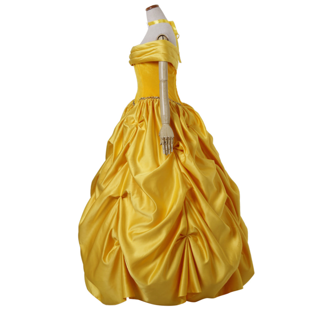 Costume de cosplay Belle pour Halloween | Robe de princesse Disney enchanteresse pour Halloween et cosplay