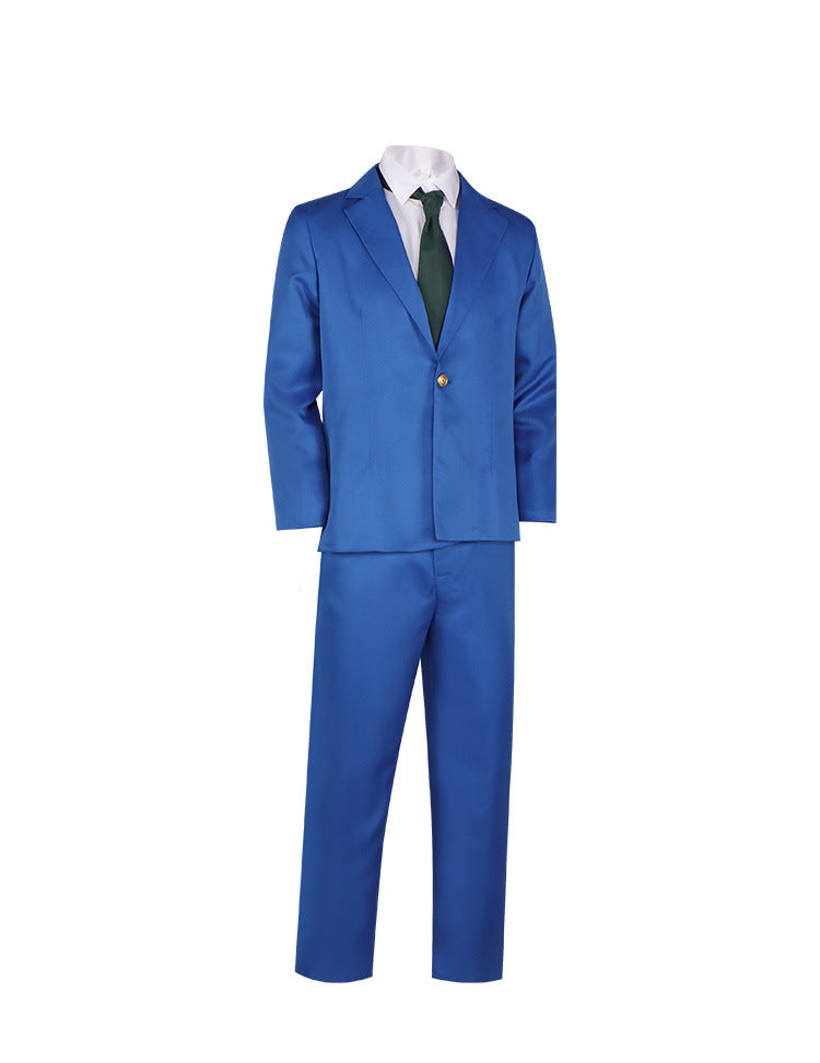 Detective Conan Kudo Shinichi Mouri Ran Cosplay Costume Full Set - High School Uniform - Halloweez