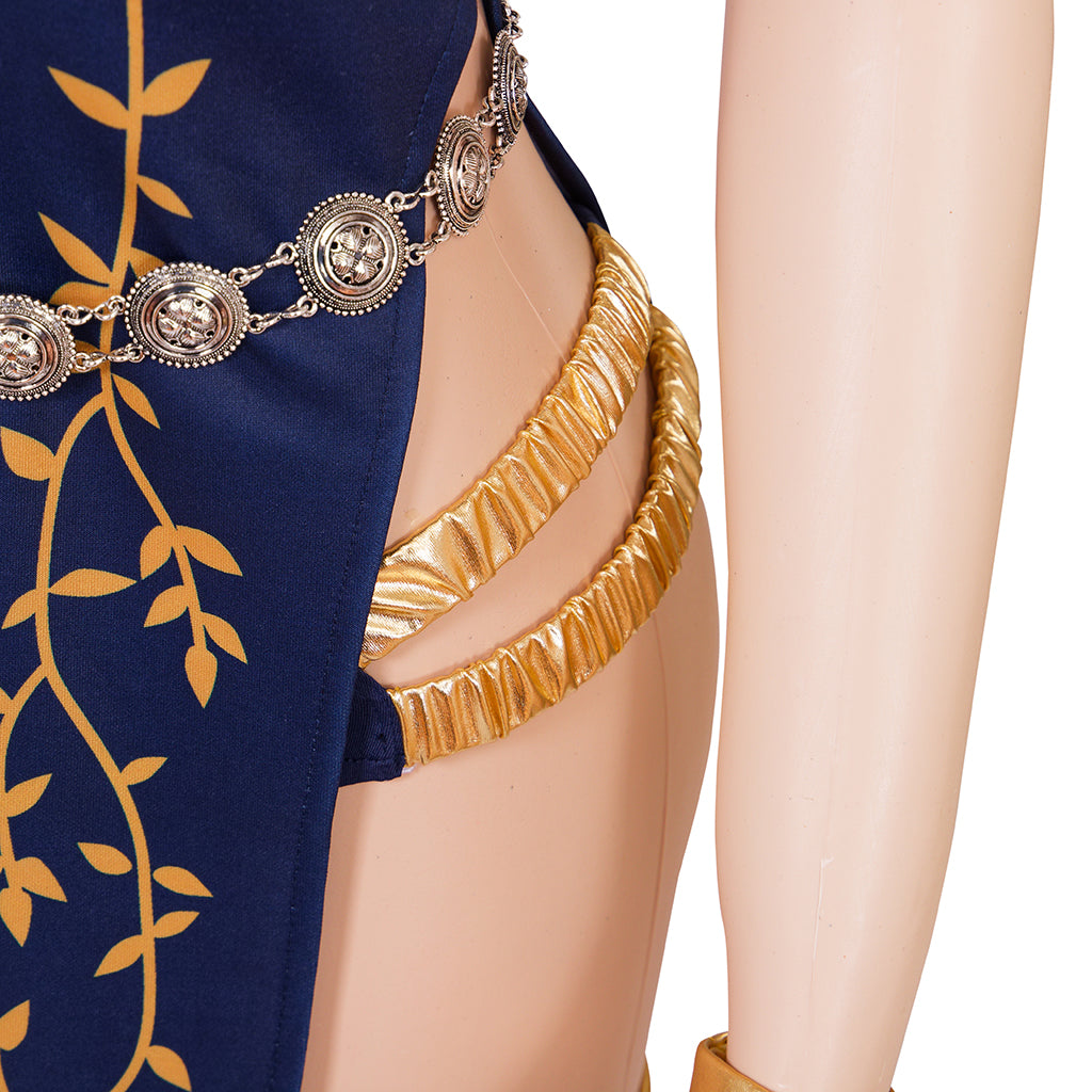 Official Queen Marika the Eternal Elegant Sleeveless Long Gown Cosplay Costume