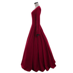 Elegante vestido rojo victoriano gótico de Halloween | Vestido de fiesta renacentista atemporal para eventos temáticos