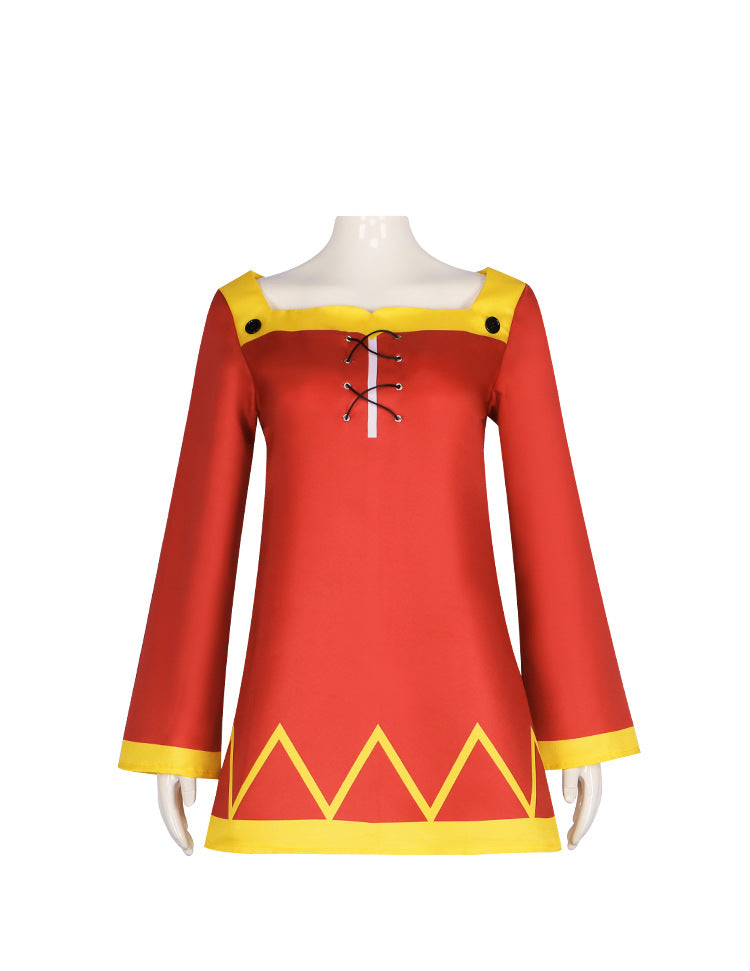 Give the Blessing to This Wonderful World Megumin Cosplay Costume Full Set Halloween Magic Robe - Halloweez