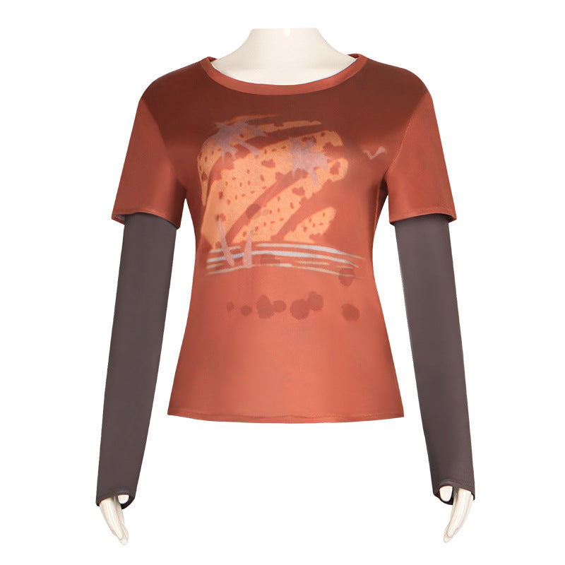 The Last of Us Season Ellie Cosplay T-Shirt - Authentic TV Series Costume - Halloweez