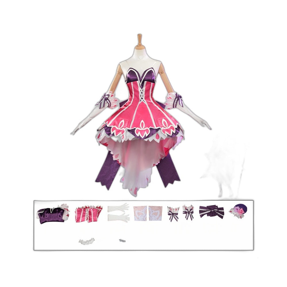 Honor of Kings Wang Zhaojun Idol Singer Cosplay Costume Epic Skin Game Outfit - Halloweez