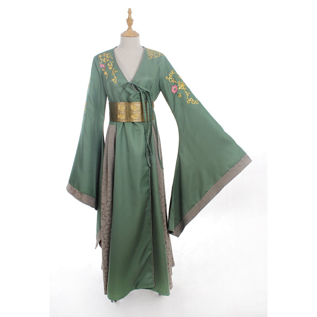 Cersei Lannister Green Dress Adult Costume | Women's Halloween Carnival Cosplay Outfit | Movie & TV Series Cosplay - Coscosmos