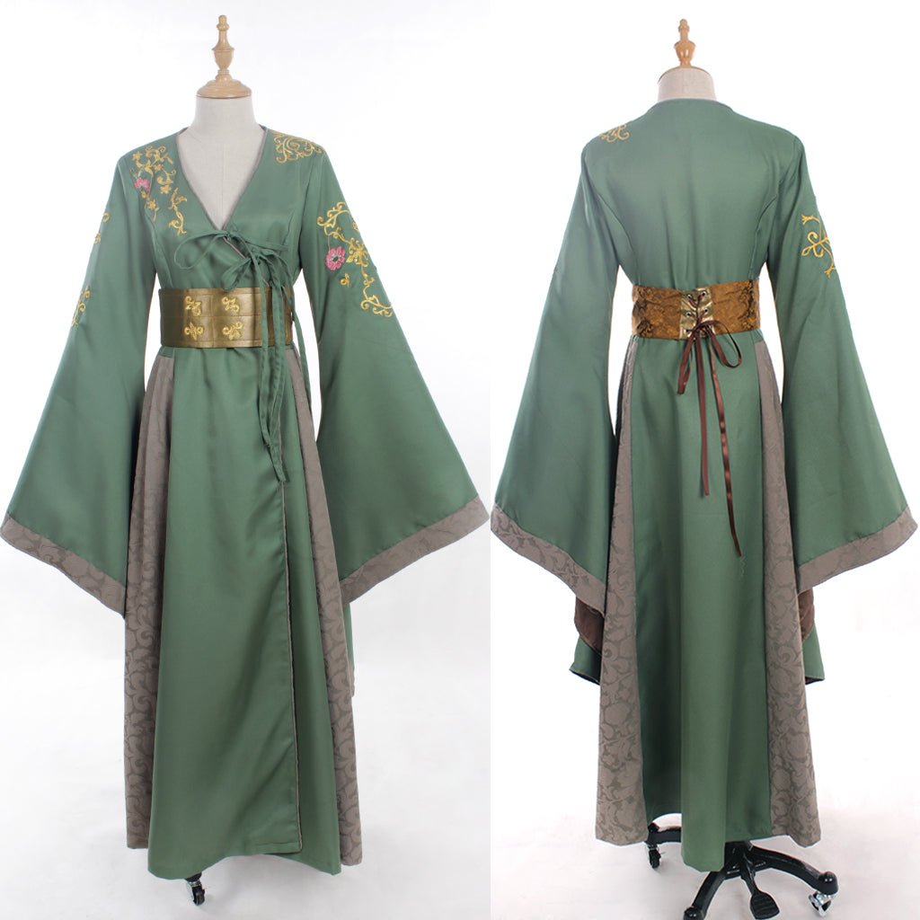 Cersei Lannister Green Dress Adult Costume | Women's Halloween Carnival Cosplay Outfit | Movie & TV Series Cosplay - Coscosmos