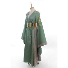 Cersei Lannister Green Dress Adult Costume | Women's Halloween Carnival Cosplay Outfit | Movie & TV Series Cosplay - Coscosmos