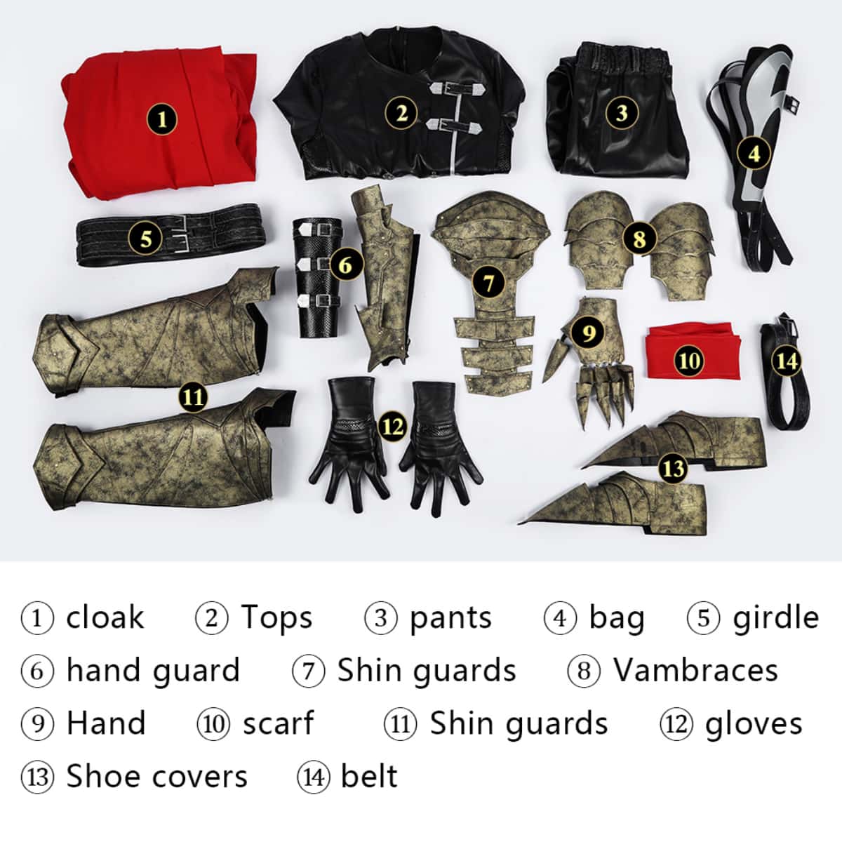Final Fantasy VII Revelation Vincent Valentine Cosplay Costume, Custom High-end for Halloween & Comic Con - Halloweez