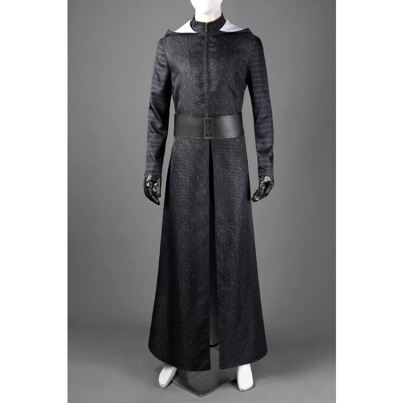 Halloweez Kylo Ren Costume for Adults - Premium Black Cloak and Mask Outfit