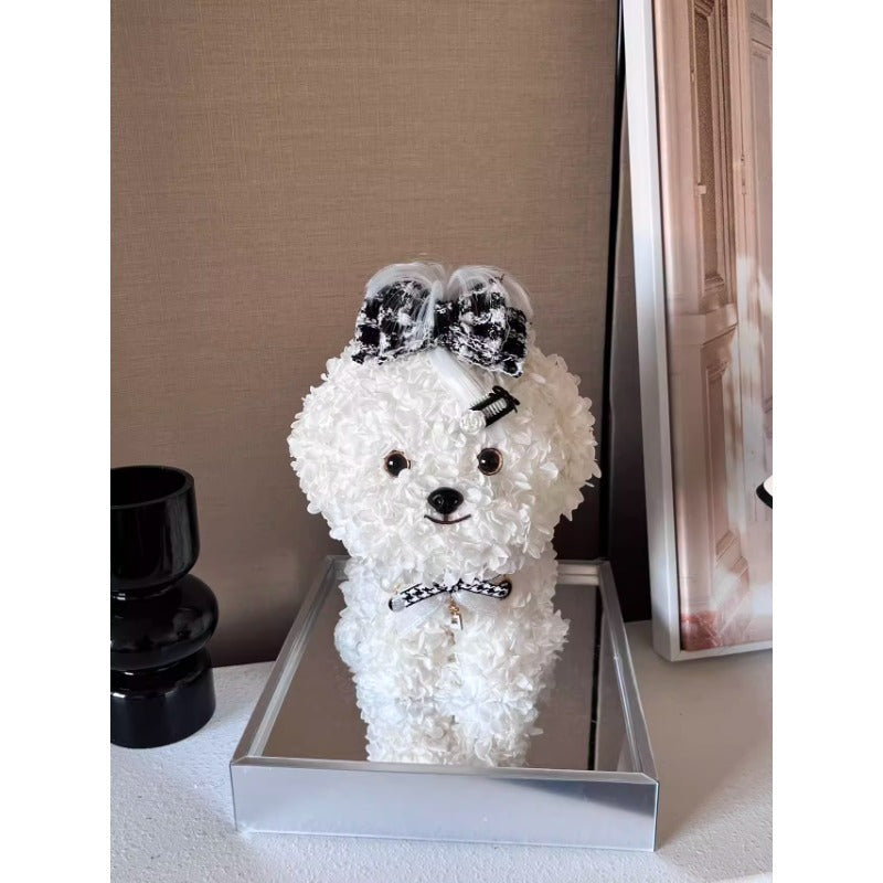 Halloweez Bichon Maltese Puppy Figurine Gift Box - Ideal Christmas Present for Girlfriend or Best Friend