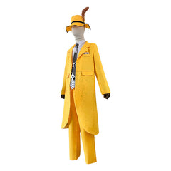 The Mask Jim Carrey Cosplay Costume Green Suit Halloween Outfit