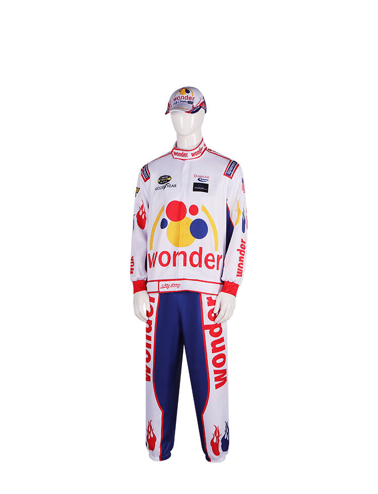 Ricky Bobby Racing Suit Cosplay Costume for Halloween and Parties