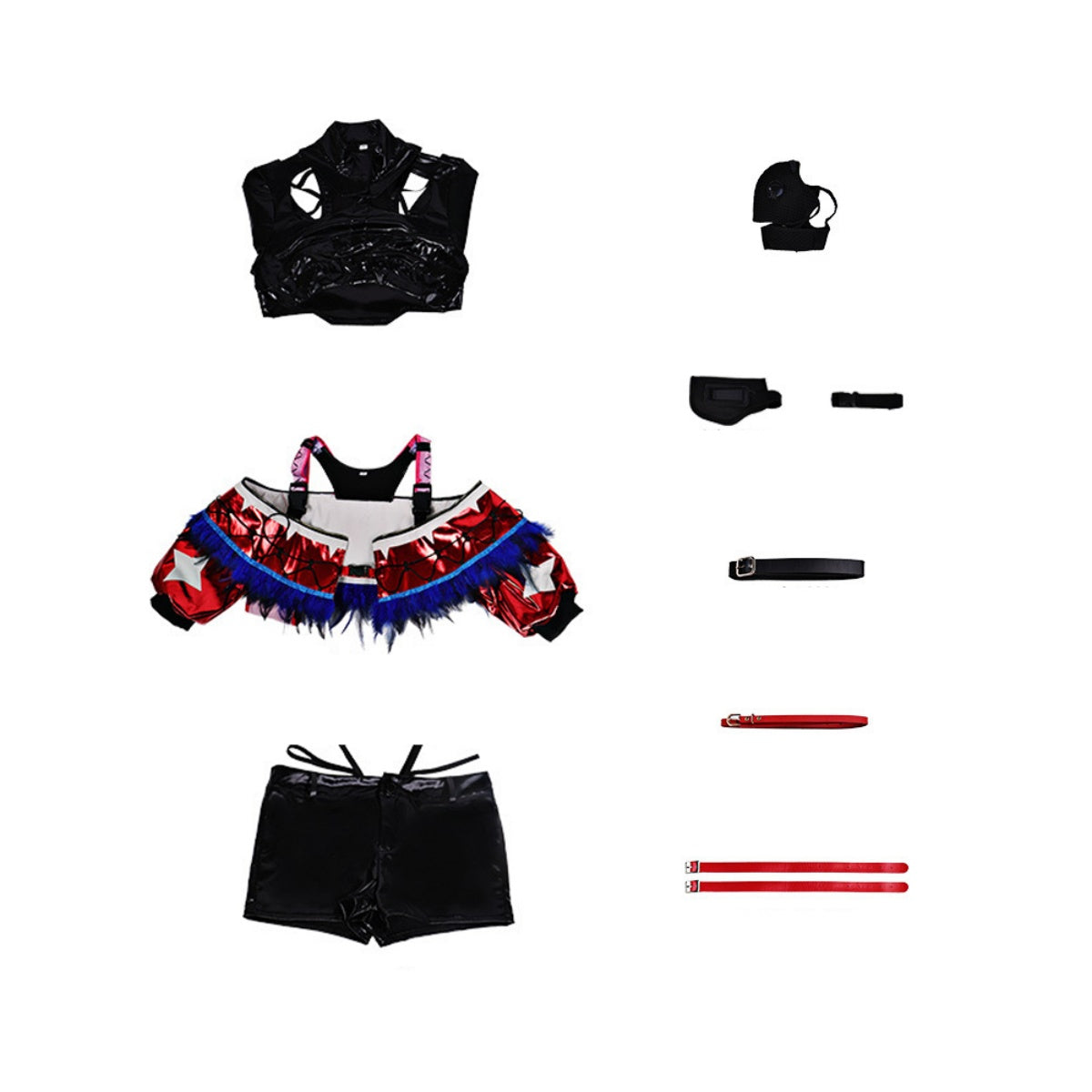 Delta Action Mai Xiaowen Red Skin x Vyshyvanka Collaborative Cosplay Costume - Halloweez