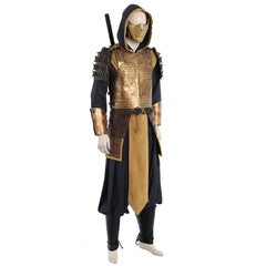 Halloweez Scorpion Cosplay Costume for Men - Immersive Mortal Kombat Halloween Ninja Outfit