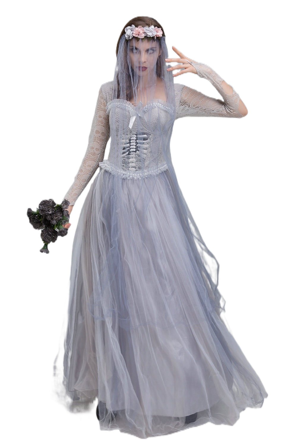 New Halloween Costume – Horror Ghost Bride Dress, Zombie Outfit for Cosplay, Themed Parties & Performances - Halloweez