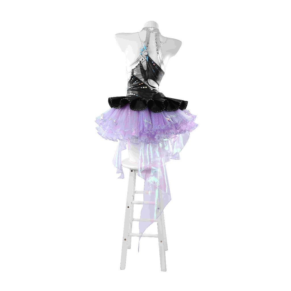 NARAKA: BLADEPOINT Blue Dream Soundwave Series Band Lead Singer Cosplay Costume - Halloweez