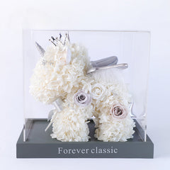 Coffret cadeau licorne Halloween - Bouquet de roses exquis pour anniversaire de mariage, fiançailles et anniversaire