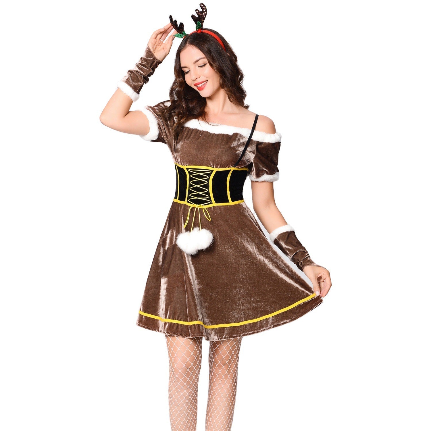 Halloweez Reindeer Costume - Character Clothing for Christmas Cosplay and Stage Performance - Halloweez