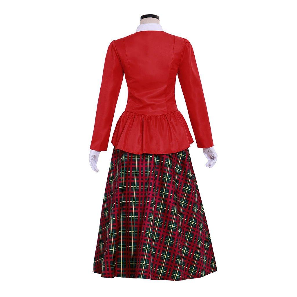 Charles Dickens Caroler Costume | Victorian Yuletide Lady Christmas Fancy Dress - Coscosmos