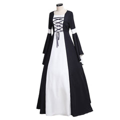 Chiffon Renaissance Medieval Dress Adult Women Gothic Lolita Victorian Ball Gown Dress Halloween Party Dress - Coscosmos