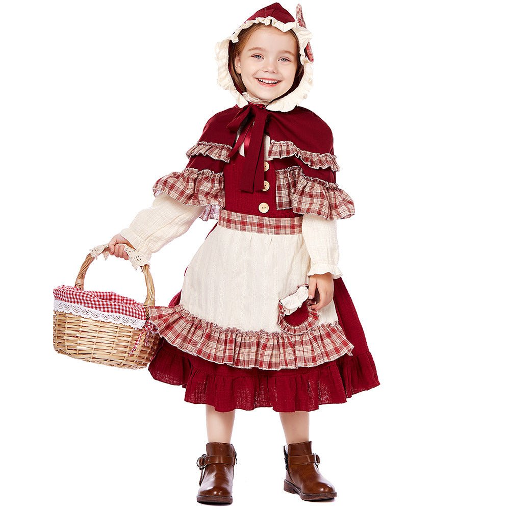 Halloweez Children's Red Riding Hood Costumes for June 1 Stage Play and Christmas - Halloweez
