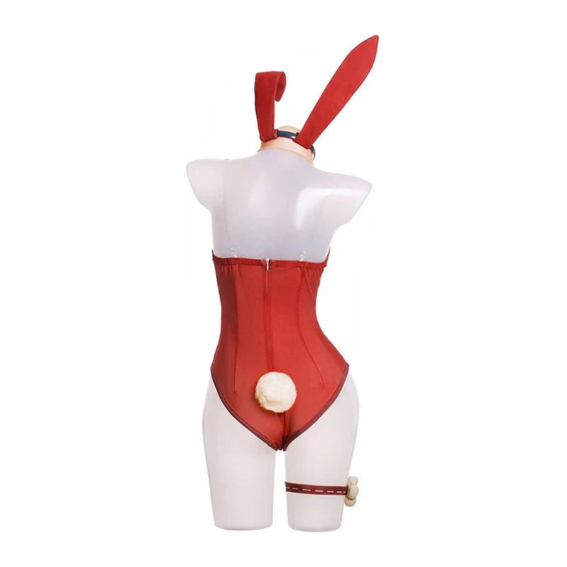 Halloweez Klee Cosplay Outfit - Christmas Bunny Girl Sexy Jumpsuit Full Set - Halloweez