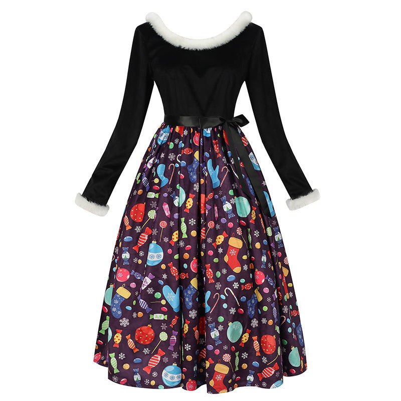 Halloweez Christmas Theme Printed Dress for Family Festive Celebrations - Halloweez