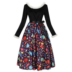Halloweez Christmas Theme Printed Dress for Family Festive Celebrations - Halloweez