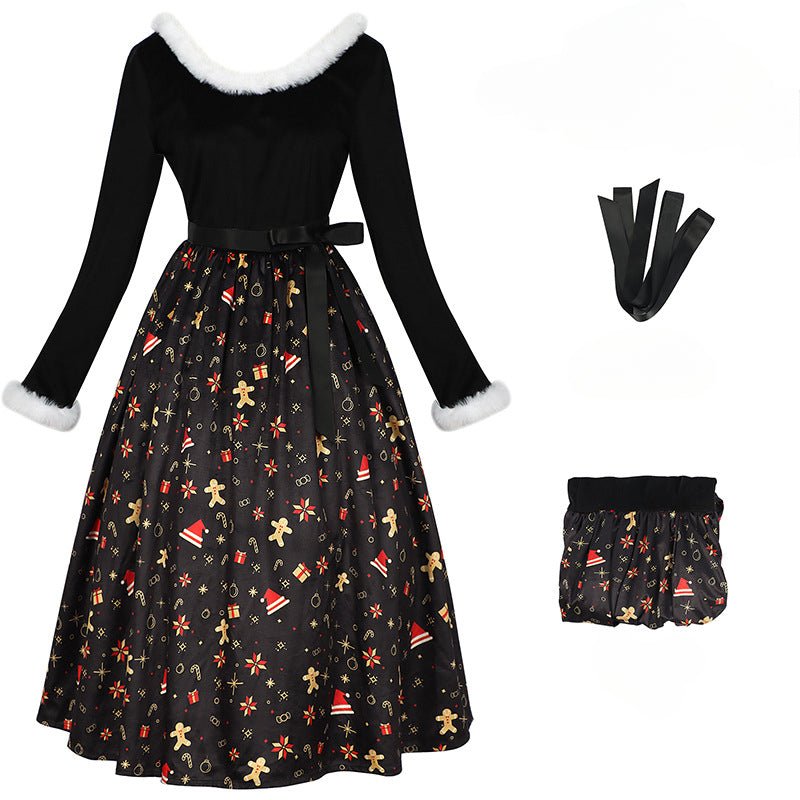 Halloweez Christmas Theme Printed Dress for Family Festive Celebrations - Halloweez