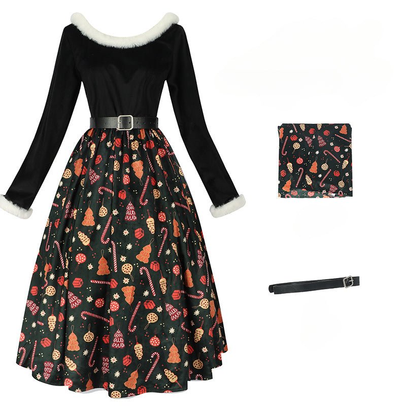 Halloweez Christmas Theme Printed Dress for Family Festive Celebrations - Halloweez
