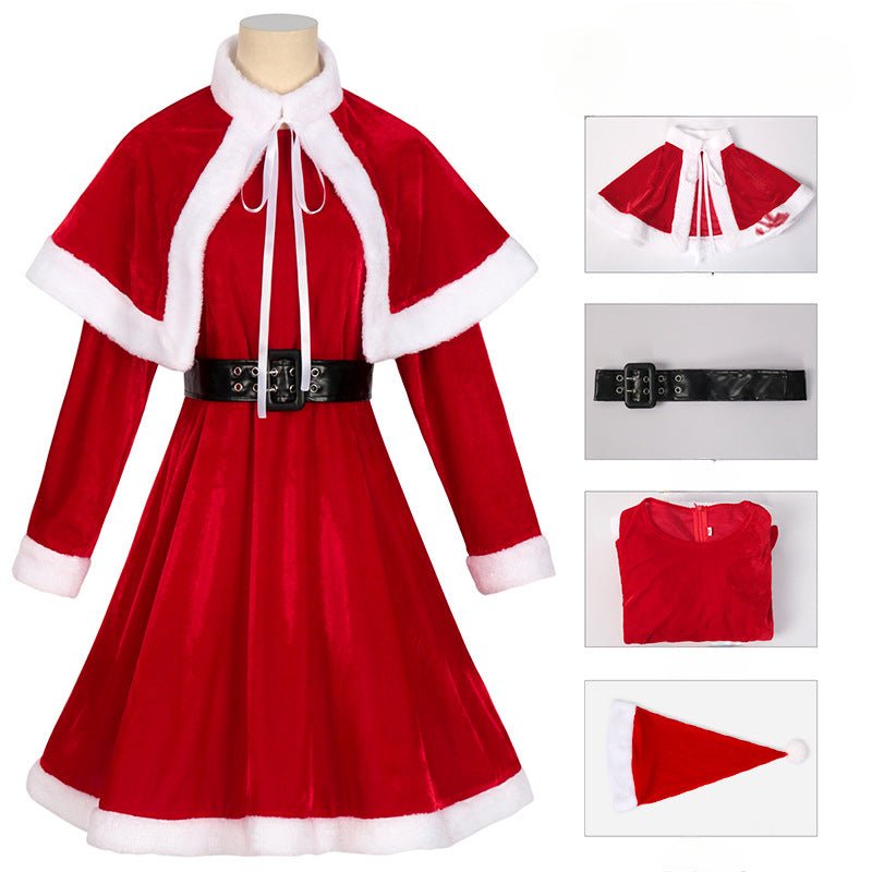 Christmas New Christmas Uniform Set COS Clothing Christmas Dress Christmas Dress Full Set - Coscosmos