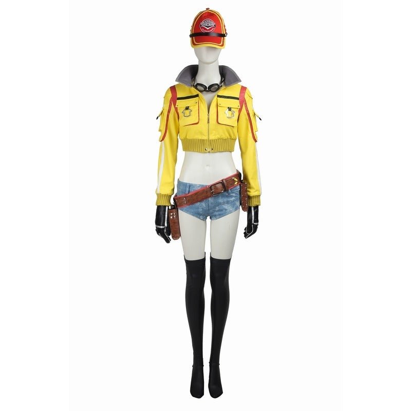 Cindy Aurum FF15 Cosplay Costume - Women's Battle Uniform Set for Halloween & Roleplay - Coscosmos