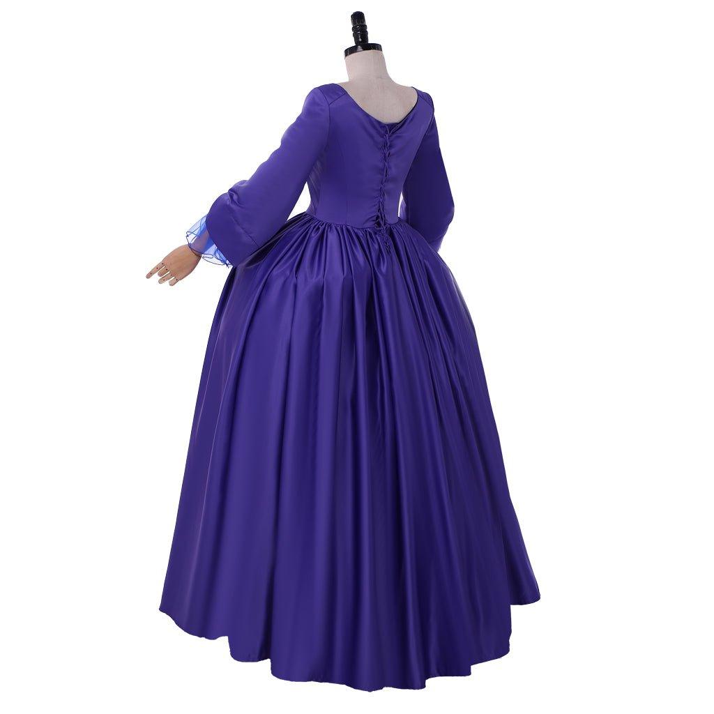 Claire Fraser Blue Ball Gown Cosplay Costume Dress | Outlander Inspired Historical Costume for Cosplay & Events - Coscosmos