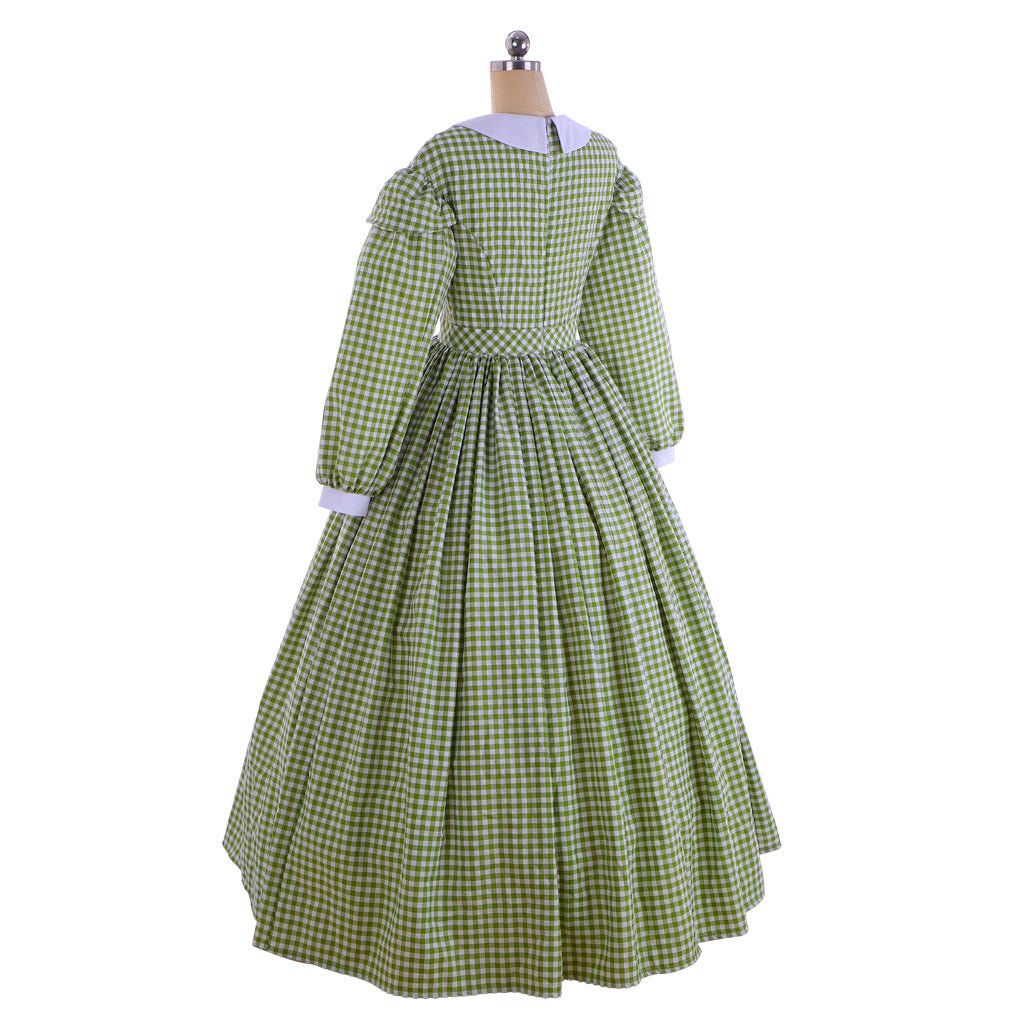 Colonial Village Woman Costume | Victorian 1860s Southern Belle Ball Gown | Civil War Dickens Dress - Coscosmos