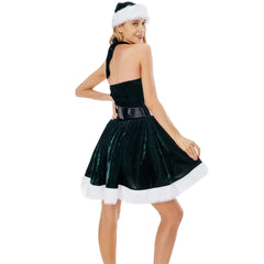 Halloweez Female Cosplay Christmas Costume - Festive Stage Outfit with Chest Wrap - Halloweez