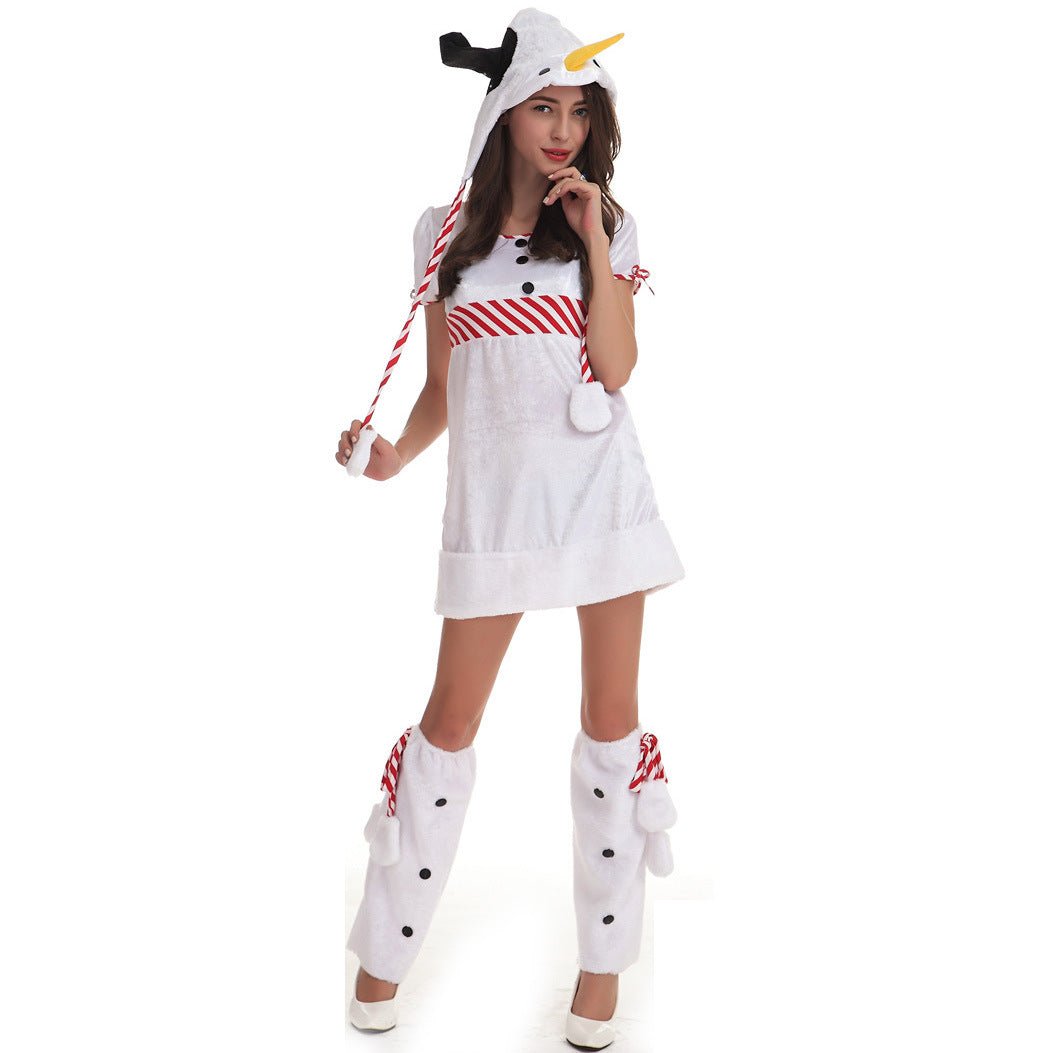Halloweez Snowman Penguin Christmas Cosplay - European Style Sexy Holiday Outfit - Halloweez