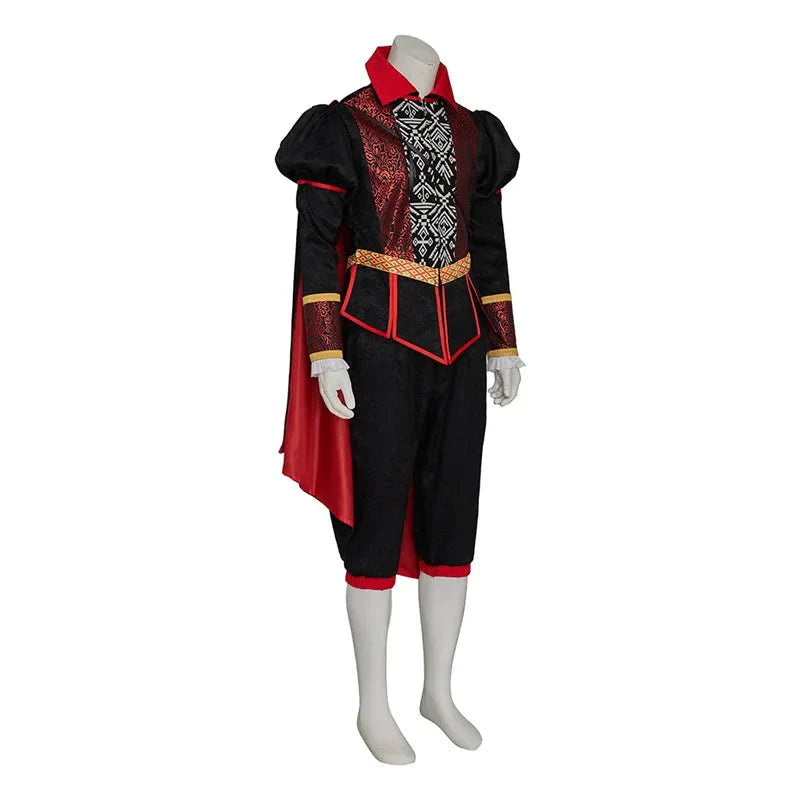 Count Dracula Vampire Cosplay Costume - Gothic Tudor Suit with Cape | Medieval Party Attire by Coscomos - Coscosmos