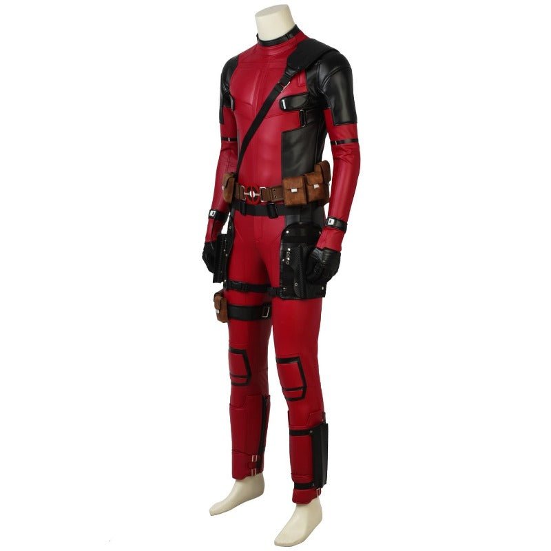 Crimson Comedian Cosplay Jumpsuit Outfit - Captain Pool 2 Halloween Costume - Coscosmos