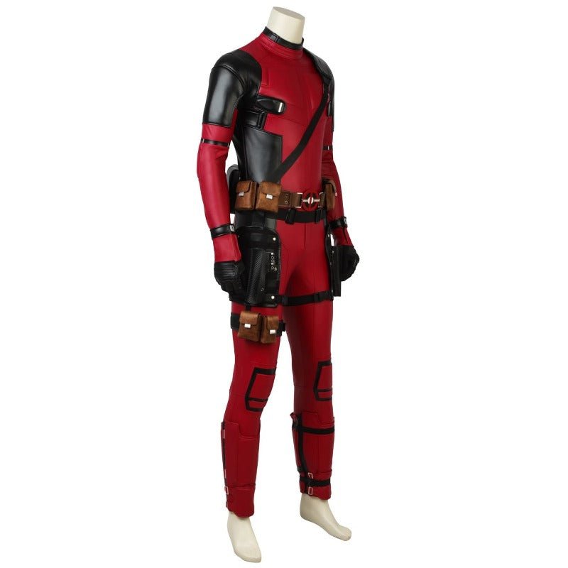 Crimson Comedian Cosplay Jumpsuit Outfit - Captain Pool 2 Halloween Costume - Coscosmos