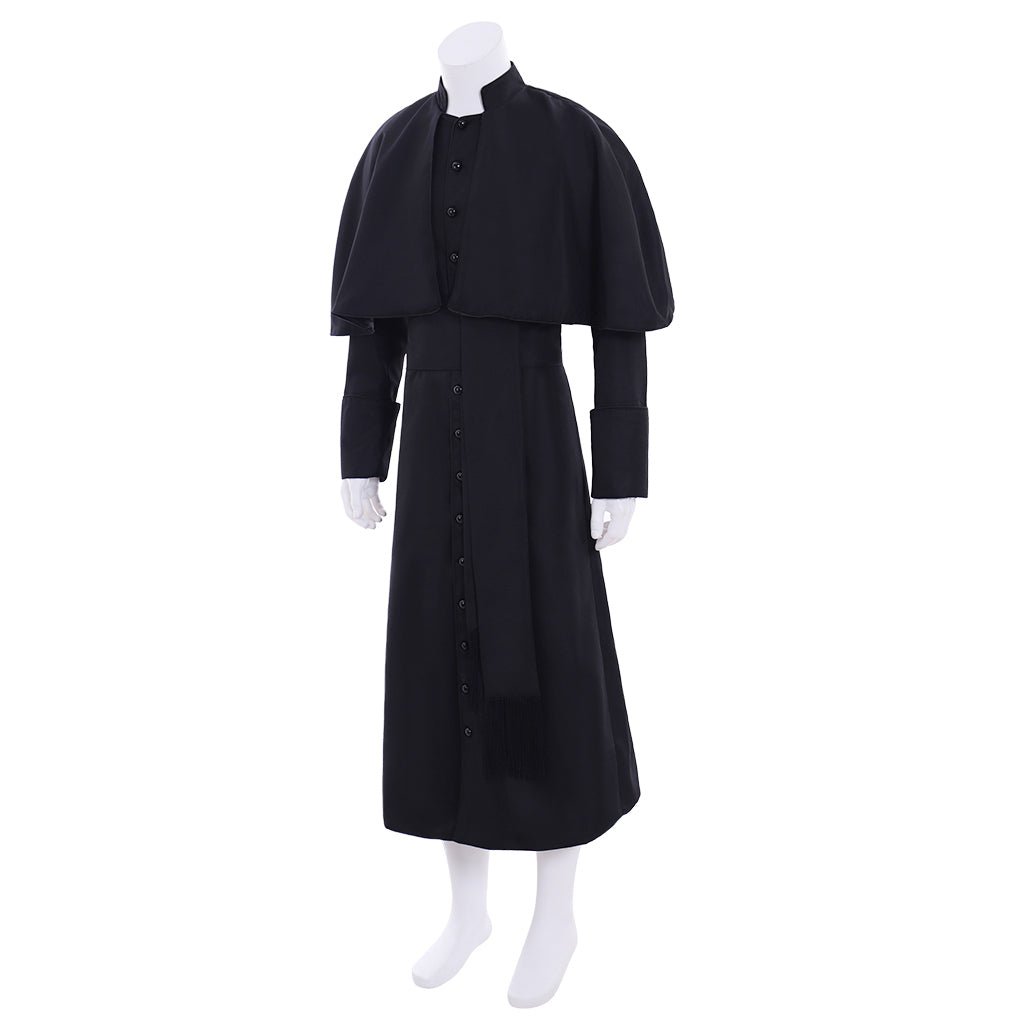 Custom Roman Clergyman Soutane Cassock Cosplay Costume - Medieval Clergy Robe | Coscomos - Coscosmos