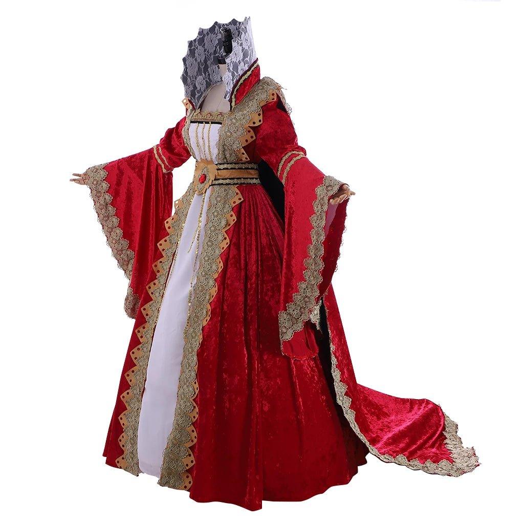 Custom Victorian Medieval Queen Gown - Cosplaydiy Fancy Dress Costume - Coscosmos