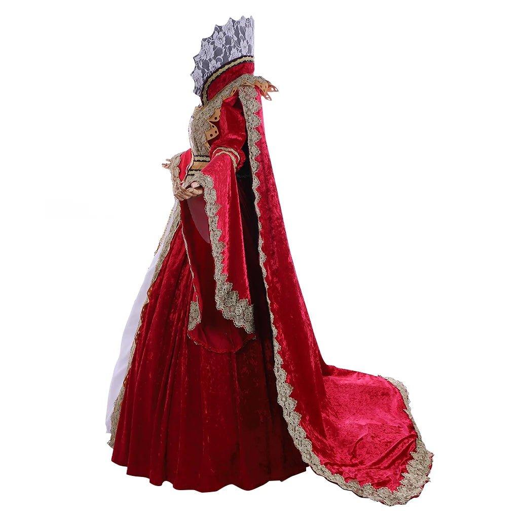 Custom Victorian Medieval Queen Gown - Cosplaydiy Fancy Dress Costume - Coscosmos