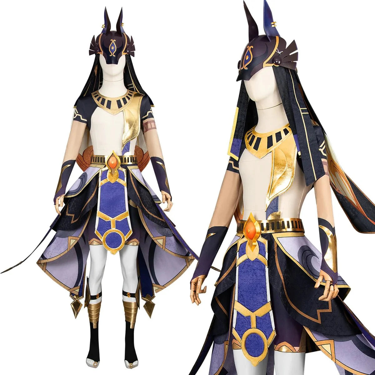 Halloweez Cyno The Eremite Genshin Impact Anime Cosplay Wig - Unisex Halloween Costume - Halloweez
