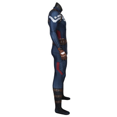 Halloweez Captain America Winter Soldier Digital Printed Cosplay Costume for Enthusiasts & Events