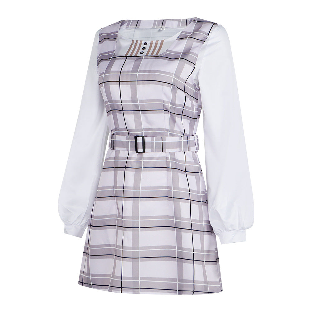 BanG Dream Chihaya Anon Cosplay Costume School JK Uniform Plaid Dress Anime Outfit