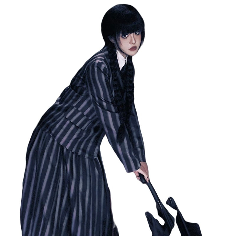 Halloween Wednesday Addams Cosplay Costume - Women's Adult Clothing - Halloweez