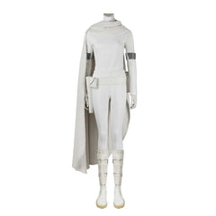 Ensemble de combat blanc avec cape pour cosplay de l'impératrice Amidala Padmé - Exclusivité Halloween et Comic Con