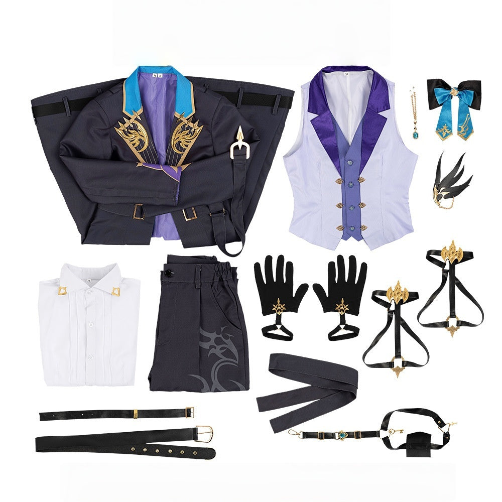 VTuber Sakaki Ness Uniform Set - Anime Cosplay Costume for Men & Women - Halloweez