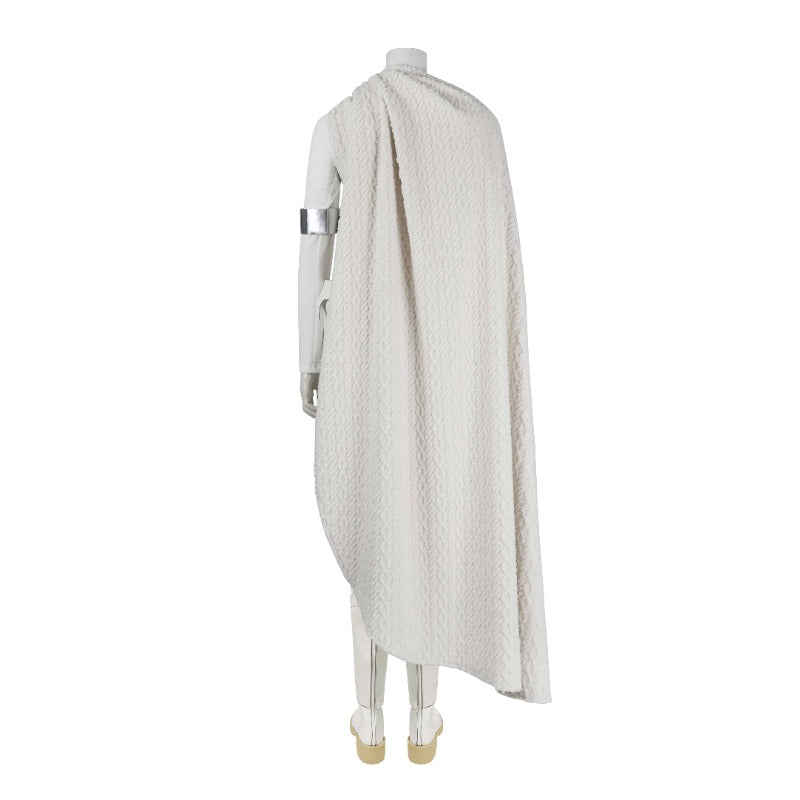 Ensemble de combat blanc avec cape pour cosplay de l'impératrice Amidala Padmé - Exclusivité Halloween et Comic Con