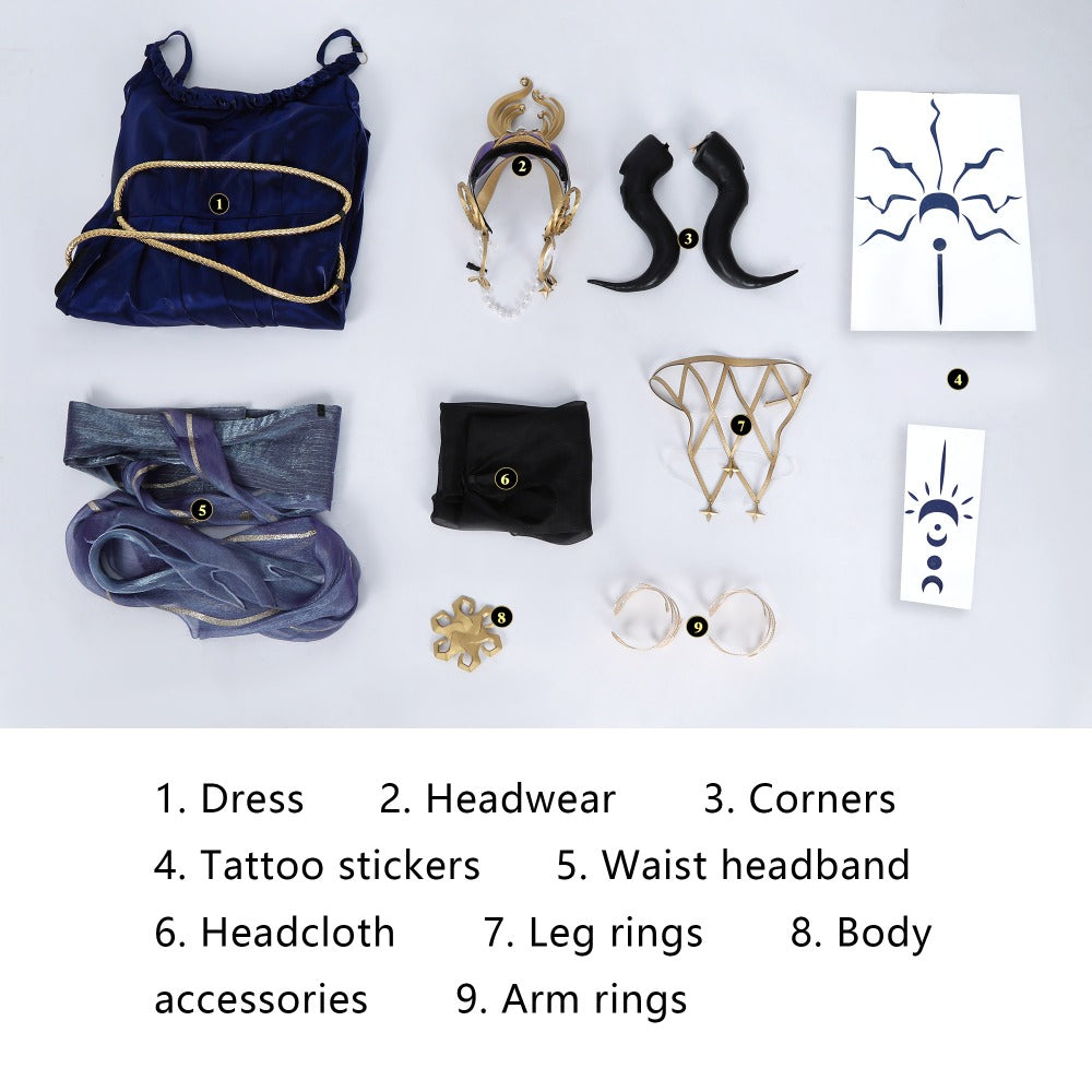 Fifth Personality Priestess of Void Cosplay Costume - Identity V Game Anime Clothing for Mature Female - Halloweez