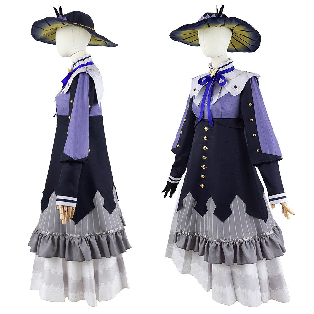 World Project Yoisaki Kanade PJSK Cosplay Costume Women's Dress Anime Irregular Collar - Halloweez